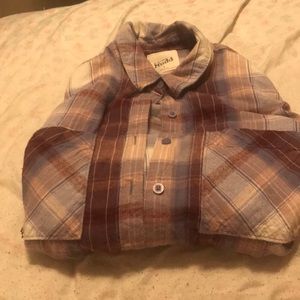 Light purple and pink flannel